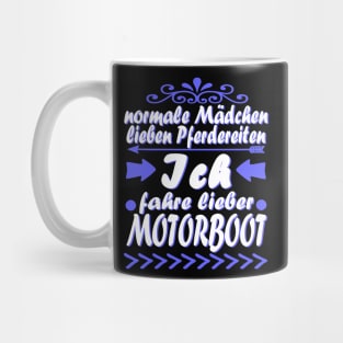 Hobby Motorboot Frauen Meer Speed Boot Mug